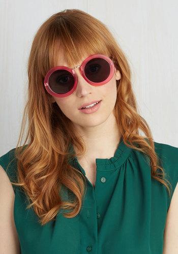 Lucentproductsinc Mod My Rounds Sunglasses In Magenta
