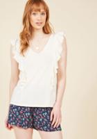  Made For Movement Knit Top In Ivory In Xl