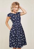 Emilyandfin Emily And Fin Unmatched Panache Midi Dress In Airplanes In Xxs