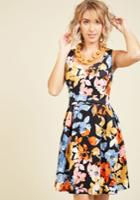  Sassed As You Can Floral Dress In Black Blossoms In 3x