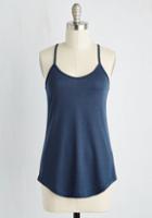 Modcloth Peace And Kayak Tank Top In Navy In M
