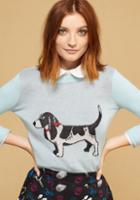 Modcloth Intarsia Hound Dog Sweater