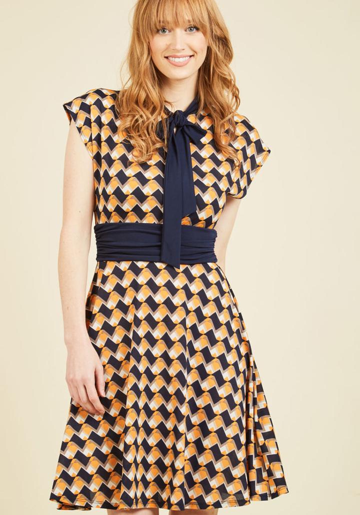 Modcloth Style Professional Symposium A-line Dress