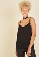  A Hint Of Glint Tank Top In Black In S