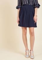  Pleats As Punch A-line Skirt In Navy In 2x