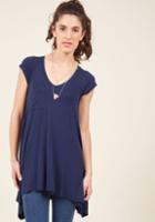 Modcloth A Crush On Casual Tunic In Navy