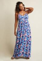 Modcloth Courageous Connection Maxi Dress In Meadow In L