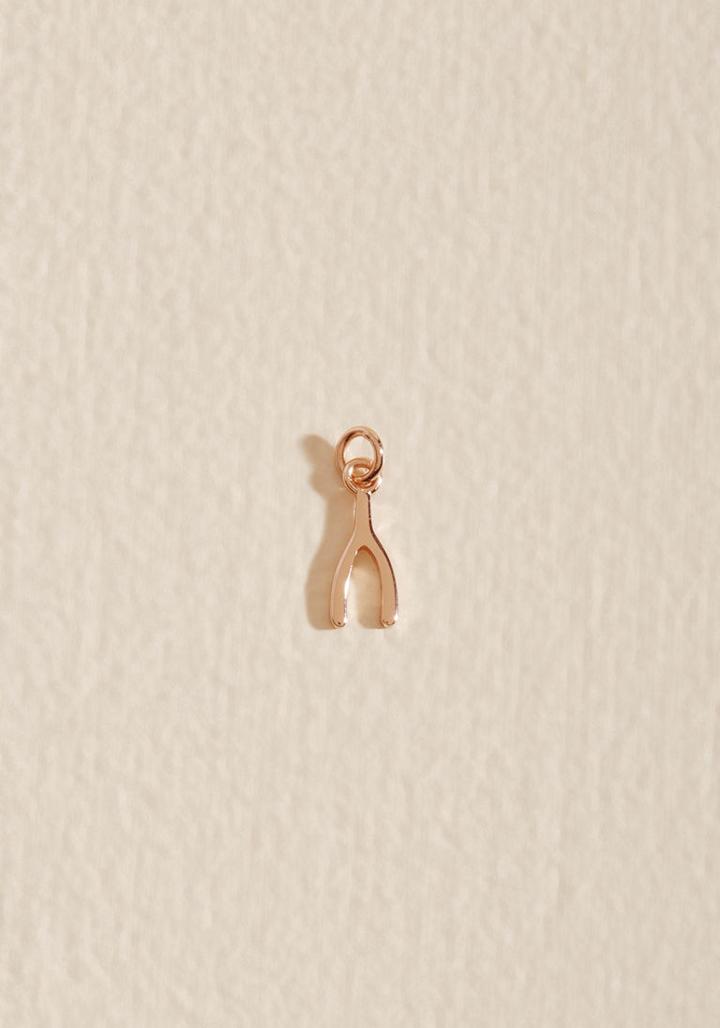 Modcloth Rep Your Radiance Charm In Rose Gold Heart