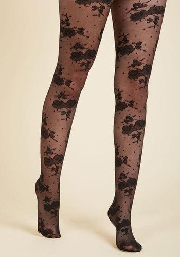 Modcloth Penny Fleur Your Dots Tights