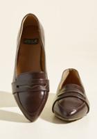Modcloth Outspoken For Vegan Loafer In Brown