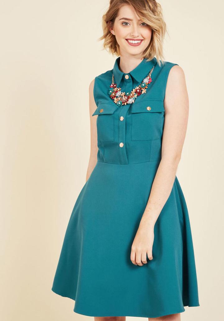 Modcloth Versatile Freestyling Shirt Dress