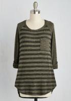 Staccato Valued Downtime Top In Olive