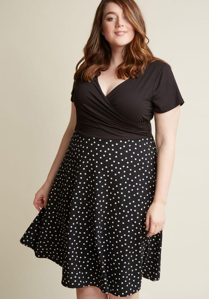 Modcloth Botanical Breakfast Knit A-line Dress In Xl