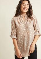 Modcloth Hosting For The Weekend Tunic In Taupe In S