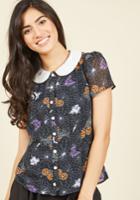  Trick-or-treat Yourself Button-up Top In Xs