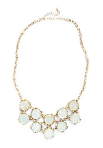 Modcloth After Glimmer Mint Necklace