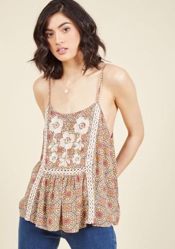 Modcloth The Life Acoustic Tank Top In M