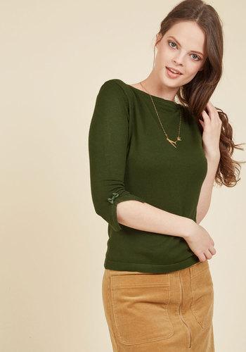  Up To Parisienne Sweater In Fern In 3x