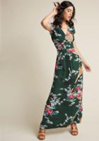 Modcloth Feeling Serene Maxi Dress In Forest