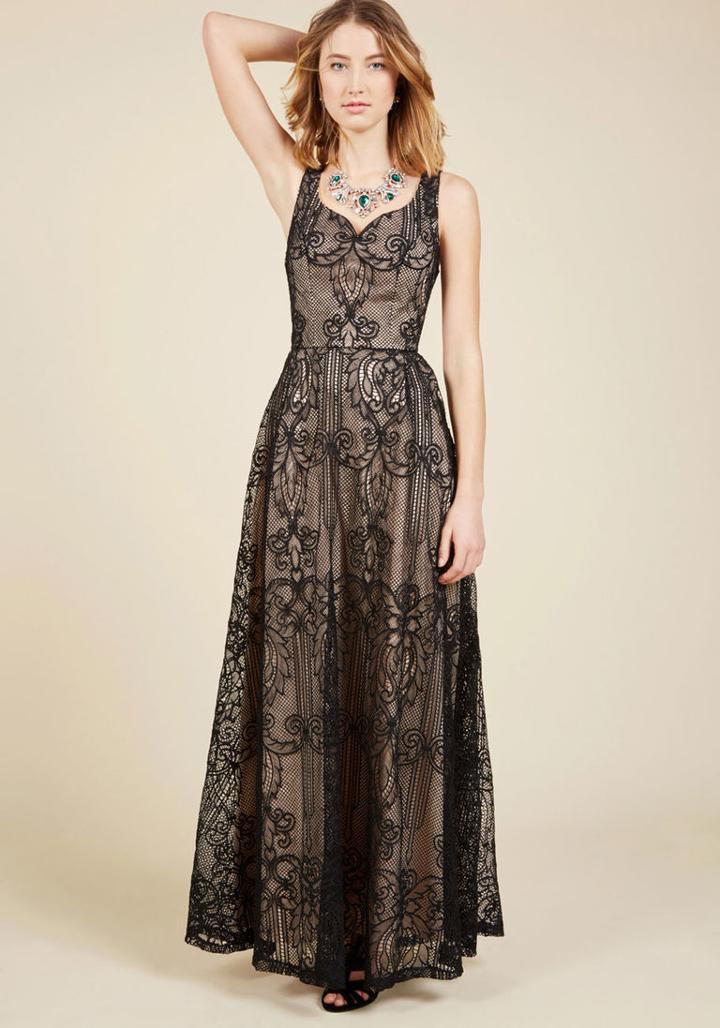 Modcloth Faith In Flawlessness Maxi Dress