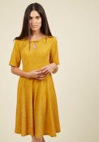  Curated Cartographer Floral Dress In Goldenrod In 4x