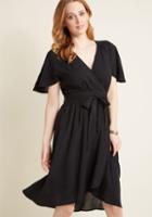Modcloth Romantic Renewal Midi Dress In Black In 4x