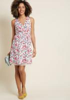 Modcloth Ecstatic Occasion Cotton A-line Dress In 4x