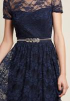 Modcloth Instant Glisten Belt In Silver