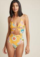 Modcloth Dip Diva One-piece Swimsuit In Xl