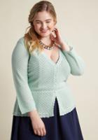 Modcloth Sweetest Subtleties Cardigan In Mint In M