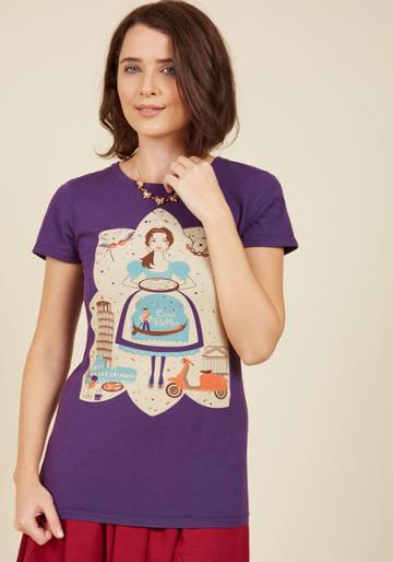  Let Me Italia You This Cotton T-shirt In Xs