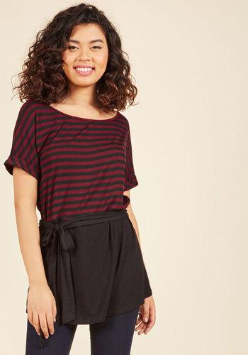  Everyday Adventure Tunic In Burgundy In Xxs