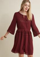 Modcloth Farmers Markedness Long Sleeve Dress In S