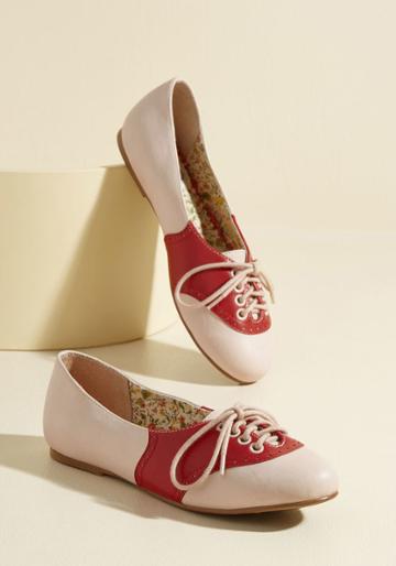 Bettiepage Study Buddies Oxford Flat In Red