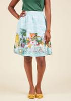  Velo Effect A-line Skirt In L