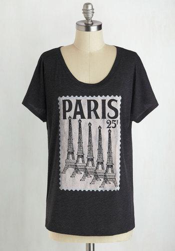 Fivecrown Postcard From Paris Tee