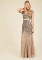 Adriannapapell Adrianna Papell Orchestral Opening Maxi Dress In 4