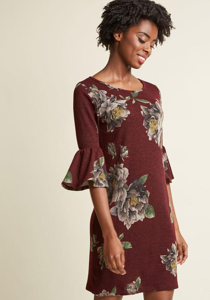 Modcloth Date To Night Knit Sheath Dress In L