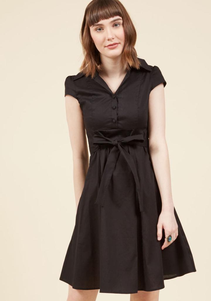  Soda Fountain A-line Dress In Cola In L