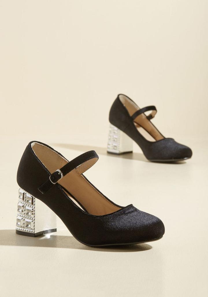 Modcloth Spark Reminder Velvet Heel