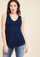 Modcloth Endless Possibilities Tank Top In Navy