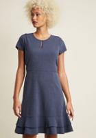Modcloth First Impression Finesse Short Sleeve Dress In Xl