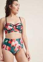 Highdivebymodcloth Need I Say Shore? Swimsuit Bottom In Floral Fantasy In 3x