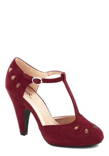 East Lion Corp./qupid Dynamic Debut Heel In Burgundy From Modcloth