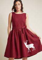 Palava Palava Made Memorable Midi Dress In Reindeer In L