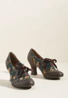 Rubyshoo Ruby Shoo Vintage Voyage Oxford Heel In Floral In 39