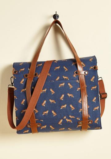 Modcloth Camp Director Tote In Foxes