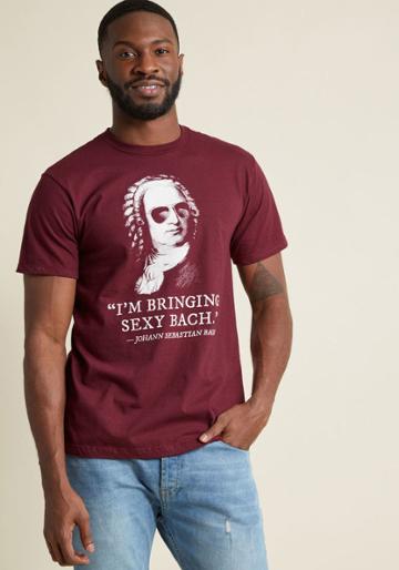 Modcloth Johann With Your Bad Self Men's Graphic Tee In L