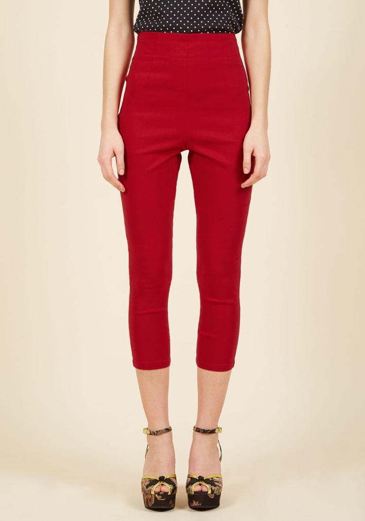  Jive Got A Feeling Pants In Red In Xs