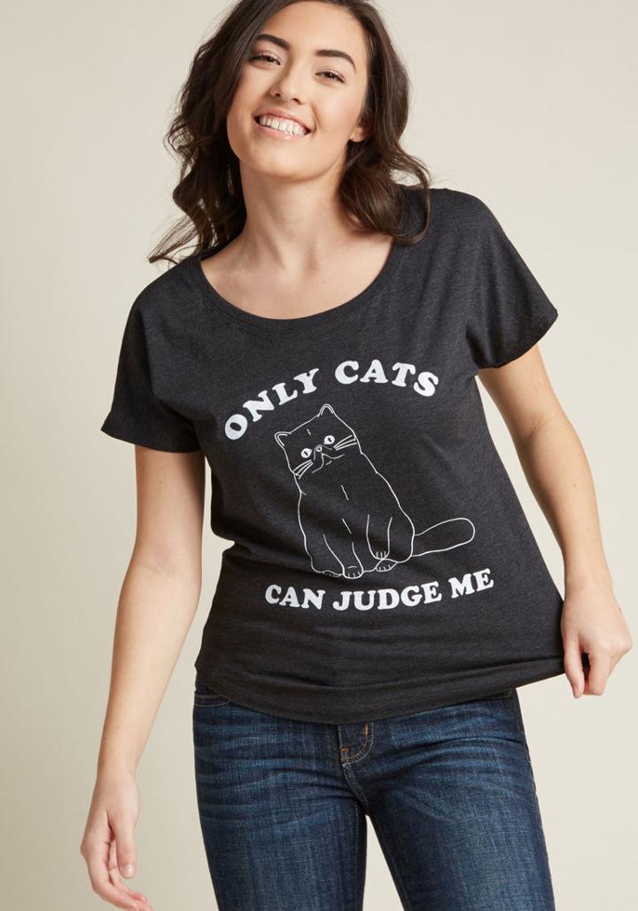 Modcloth Felis Genius Graphic Tee In Xxl